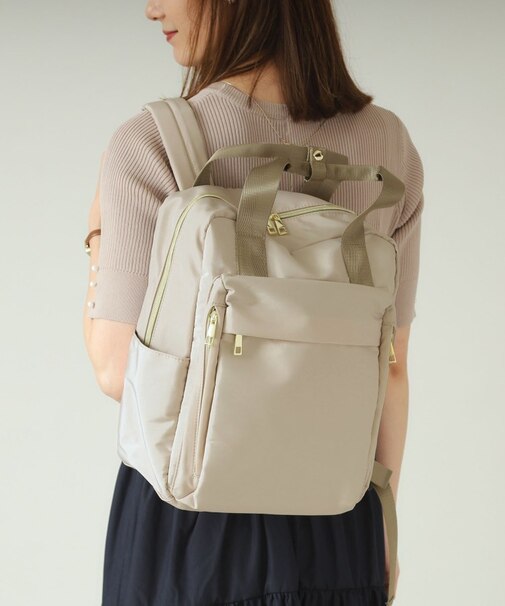 【A4・PC対応／10ポケット】収納アドバイザーボックスリュック