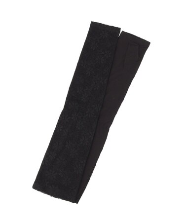 【接触冷感／UV／手洗い可】総レースアームカバー