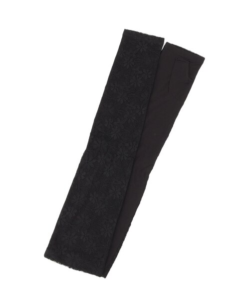 【接触冷感／UV／手洗い可】総レースアームカバー