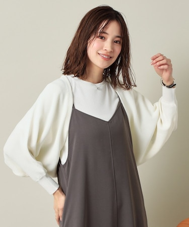 【UVケア／アンチピリング／手洗い可】ニットボレロ