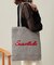 雑材サガラ刺繍フラットトート