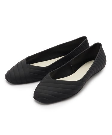 【レインシューズにも】スクエアシューズ（ラバーシューズ）