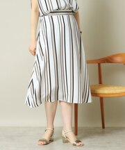 【UVケア／吸水速乾／洗濯機OK】麻調合繊スカート＜ラク服シリーズ＞