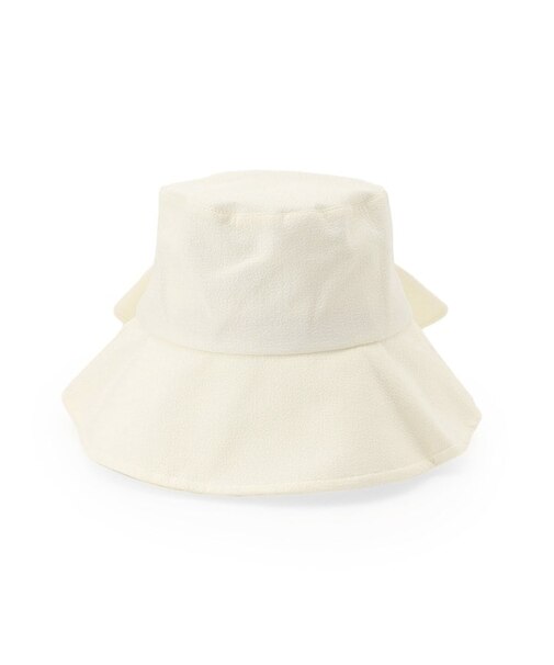 【サイズ調整可/手洗い可/UV】バックリボンスリットハット