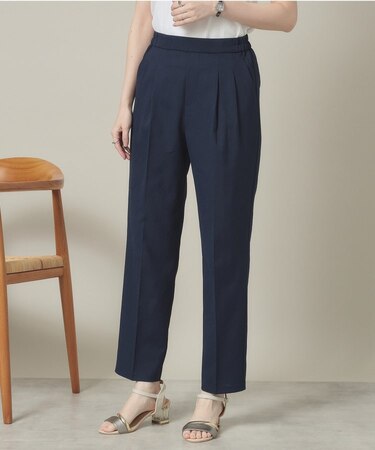 【手洗い可】麻調メッシュパンツ