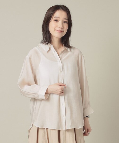 【手洗い可】シアーシャツ