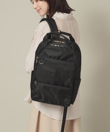 【旅行／通勤／マザーズバッグ】ツイル11ポケットリュック