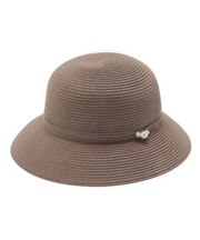 【サイズ調整可/手洗い可】パール調コシ巻きハット