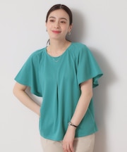 【吸水速乾／洗濯機OK／洗濯後しわになりにくい】カットミラノタックプルオーバー