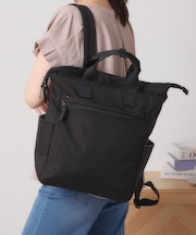 【撥水／A4対応】リップストップ10ポケットリュック