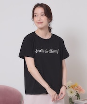 【手洗い可】箔ロゴプリントTシャツ