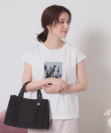 【手洗い可】フォトフレンチTシャツ