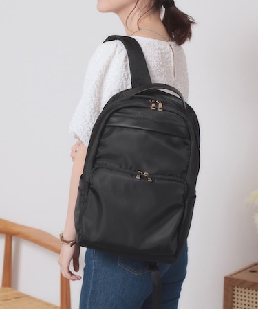 撥水13ポケットコンビリュック