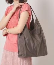 【A4対応/9ポケット】合皮パイピング多ポケトート