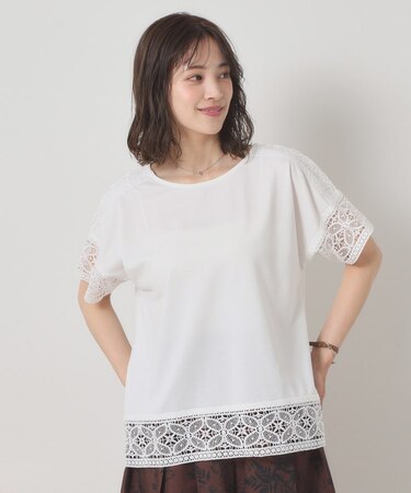 【吸水速乾／手洗い可／洗濯後しわになりにくい】カットミラノレーストップス