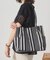 【A4対応】ストライプタックトート