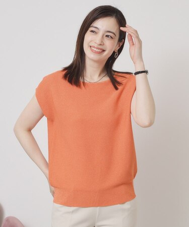 【さらりタッチ／ラメ／洗濯機OK】ラメガーターフレンチニット