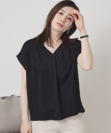 【接触冷感／手洗い可】カノコスキッパーブラウス