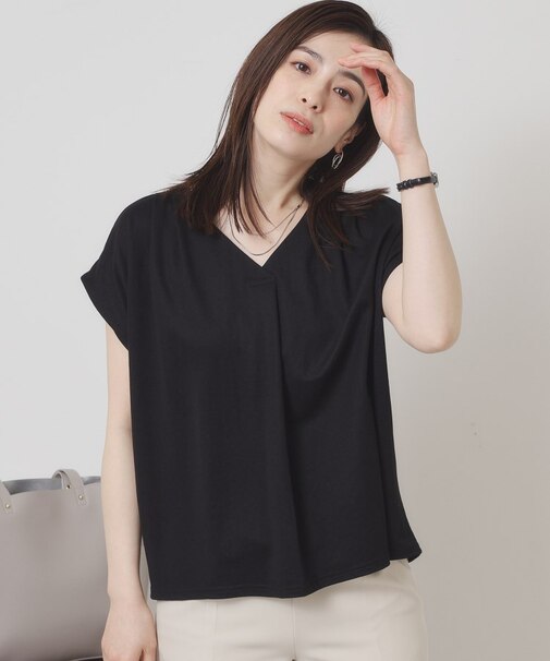 【接触冷感／手洗い可】カノコスキッパーブラウス