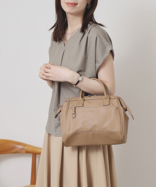 ＜anello＞合皮口金2WAYショルダー