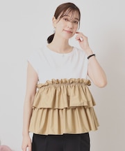 【手洗い可】ビスチェ風プルオーバー