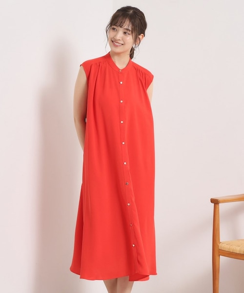 ❤️着やすい❤️『イッツデモ』ワンピース 接触冷感／手洗い可】前開きワンピース｜イッツデモの通販