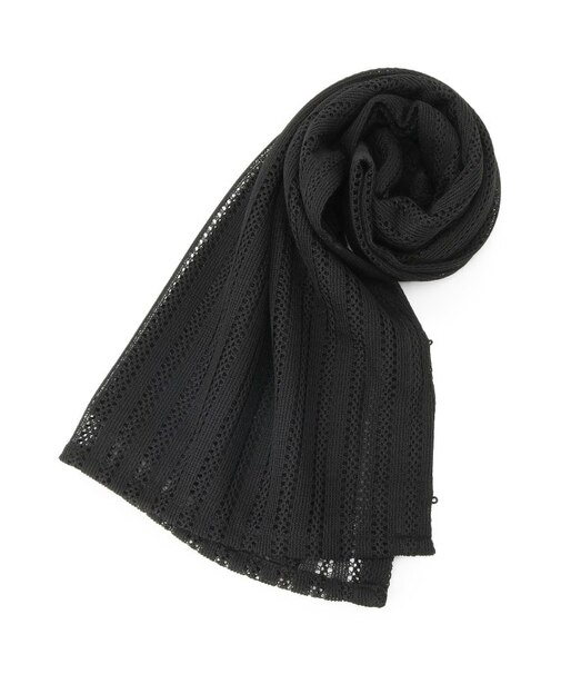 【寒暖差対策／手洗い可】透かしレース3WAYストール