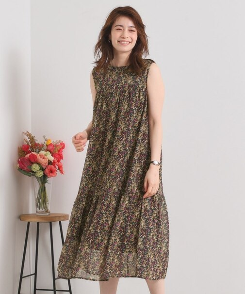 【洗濯機OK】マキシ丈ワンピース