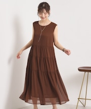 【手洗い可】楊柳マキシワンピース