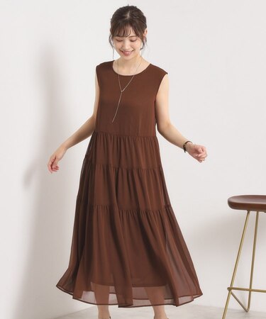 【手洗い可】楊柳マキシワンピース