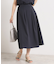 【UVカット／速乾／冷感／洗濯機OK／洗濯後しわになりにくい】麻調ストレッチタックスカート＜ラク服シリーズ＞