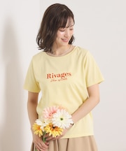 【接触冷感／洗濯機OK】フロッキープリントTシャツ