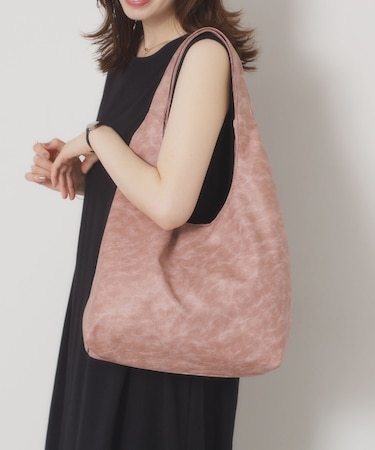 【A4対応】ヴィンテージ合皮ラウンドトート