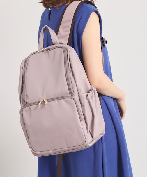 【13ポケット／A4対応】ツイル13Pミドルリュック