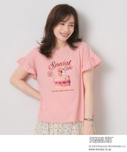 PEANUTS別注フリル袖Tシャツ