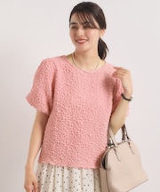 【手洗い可】ふくれジャカードプルオーバー