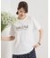【手洗い可】パール調ロゴTシャツ