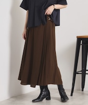 【手洗い可/ウエストゴム】サイドプリーツパンツ