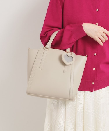 ミラーチャーム付き2WAYトート