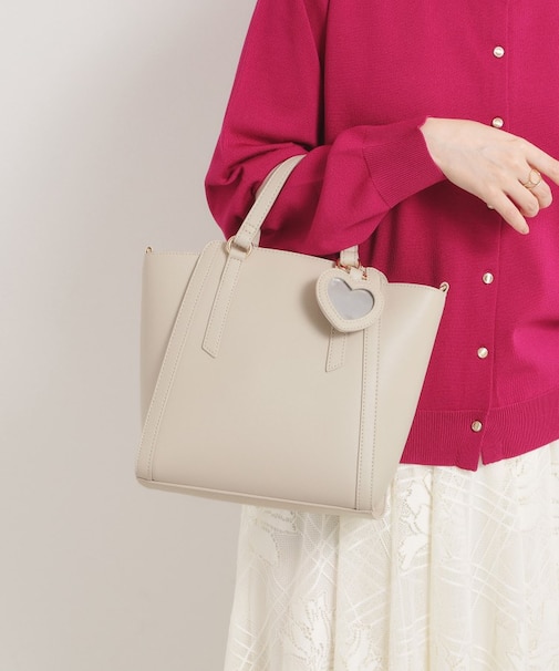 ミラーチャーム付き2WAYトート