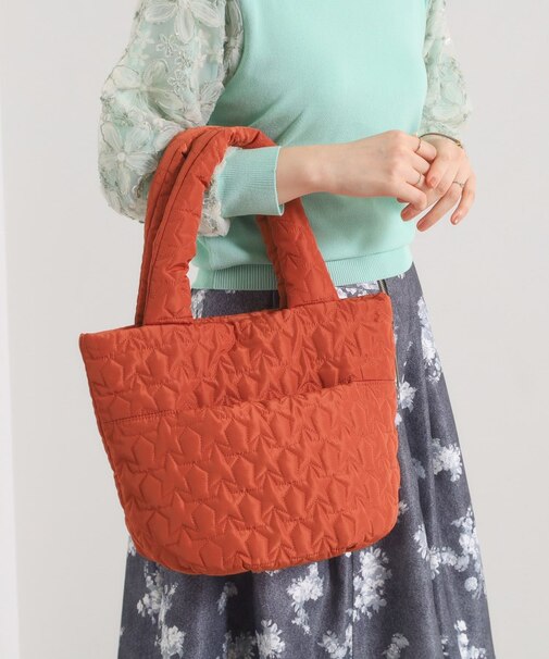 星柄キルトミニトート