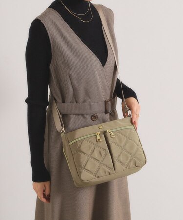 【10ポケット】収納アドバイザーキルトミニショルダー