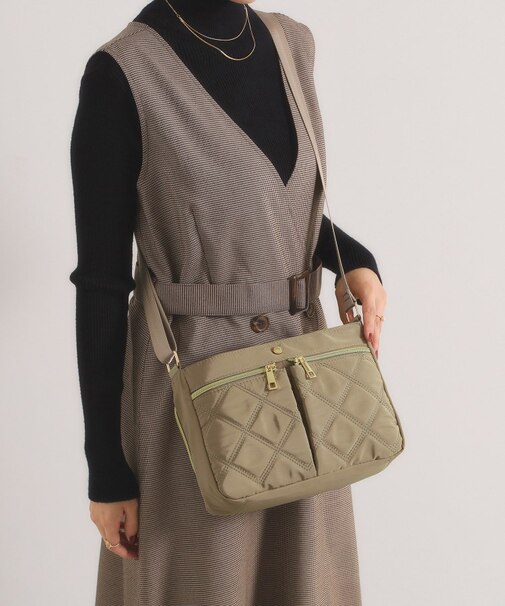 【10ポケット】収納アドバイザーキルトミニショルダー