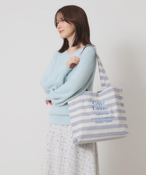 【A4対応】ロゴ刺繍ラージトート