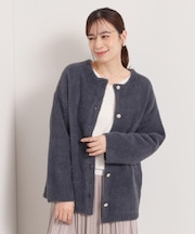 【手洗い可】フェザーWフェイスコーディガン