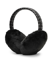 【折りたたみ可】ツイード風イヤーマフ