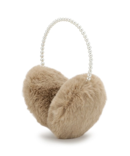 パール調フェイクファーイヤーマフ