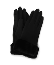 【手洗い可】ファーカフスジャージグローブ