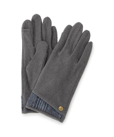 【手洗い可】チャーム付チェック切替グローブ