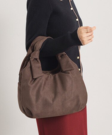 フェイクスエード2WAYトート